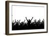 Party People Silhouettes-HunThomas-Framed Premium Giclee Print