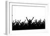 Party People Silhouettes-HunThomas-Framed Art Print