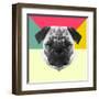 Party Pug-Lisa Kroll-Framed Art Print