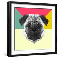 Party Pug-Lisa Kroll-Framed Art Print