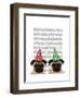 Party Pugs Pair-Fab Funky-Framed Art Print