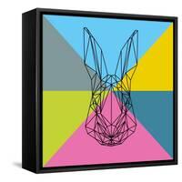 Party Rabbit-Lisa Kroll-Framed Stretched Canvas