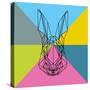 Party Rabbit-Lisa Kroll-Stretched Canvas