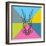 Party Rabbit-Lisa Kroll-Framed Art Print