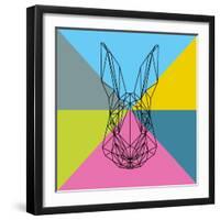 Party Rabbit-Lisa Kroll-Framed Art Print