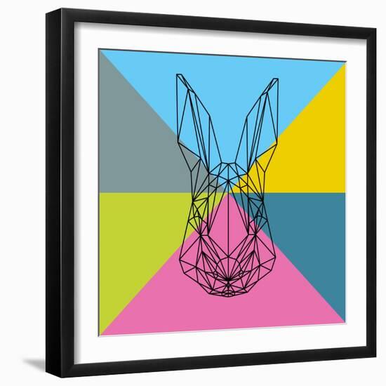 Party Rabbit-Lisa Kroll-Framed Art Print