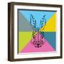 Party Rabbit-Lisa Kroll-Framed Art Print