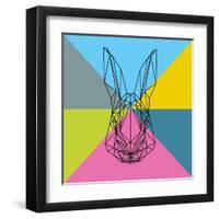 Party Rabbit-Lisa Kroll-Framed Art Print