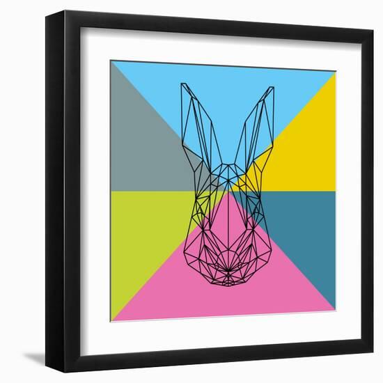 Party Rabbit-Lisa Kroll-Framed Art Print