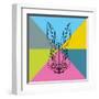 Party Rabbit-Lisa Kroll-Framed Art Print