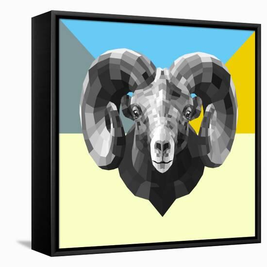 Party Ram-Lisa Kroll-Framed Stretched Canvas