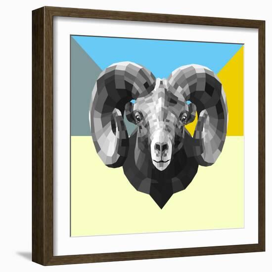 Party Ram-Lisa Kroll-Framed Art Print