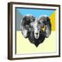 Party Ram-Lisa Kroll-Framed Art Print