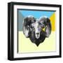 Party Ram-Lisa Kroll-Framed Art Print