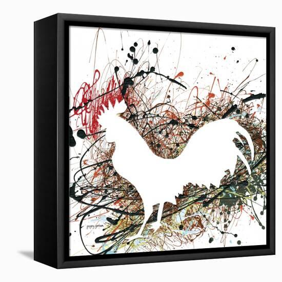 Party Rooster II-Gregory Gorham-Framed Stretched Canvas