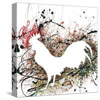 Party Rooster II-Gregory Gorham-Stretched Canvas