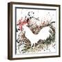 Party Rooster II-Gregory Gorham-Framed Art Print