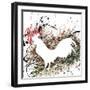 Party Rooster II-Gregory Gorham-Framed Art Print