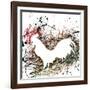 Party Rooster II-Gregory Gorham-Framed Art Print