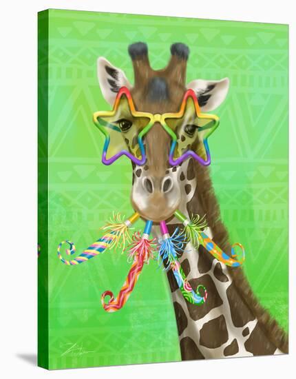 Party Safari Giraffe-Shari Warren-Stretched Canvas