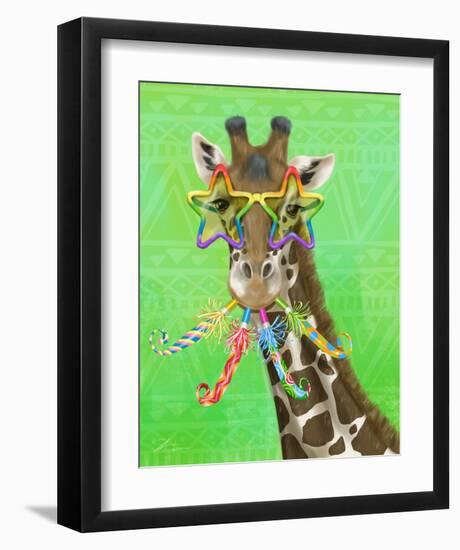 Party Safari Giraffe-Shari Warren-Framed Art Print