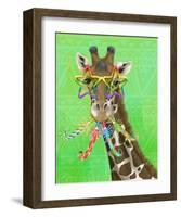 Party Safari Giraffe-Shari Warren-Framed Art Print