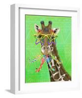 Party Safari Giraffe-Shari Warren-Framed Art Print