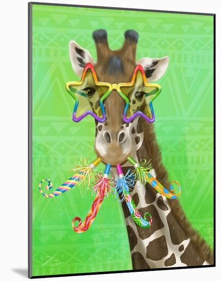 Party Safari Giraffe-Shari Warren-Mounted Art Print