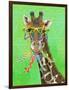 Party Safari Giraffe-Shari Warren-Framed Art Print