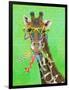 Party Safari Giraffe-Shari Warren-Framed Art Print