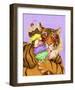 Party Safari Tiger-Shari Warren-Framed Art Print