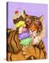 Party Safari Tiger-Shari Warren-Stretched Canvas