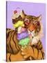 Party Safari Tiger-Shari Warren-Stretched Canvas