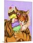 Party Safari Tiger-Shari Warren-Mounted Art Print