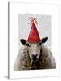 Party Sheep-Fab Funky-Stretched Canvas