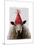 Party Sheep-Fab Funky-Mounted Art Print