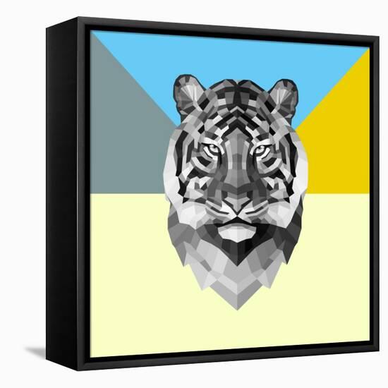 Party Tiger-Lisa Kroll-Framed Stretched Canvas