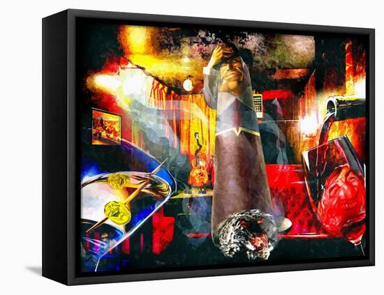 Party Time Print-Murray Henderson-Framed Stretched Canvas