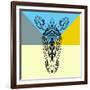 Party Zebra-Lisa Kroll-Framed Art Print