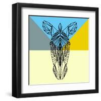 Party Zebra-Lisa Kroll-Framed Art Print