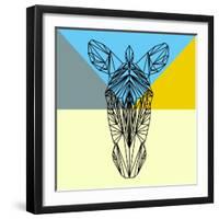 Party Zebra-Lisa Kroll-Framed Art Print