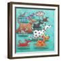 Party-Peter Adderley-Framed Art Print