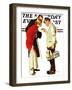 "Partygoers" Saturday Evening Post Cover, March 9,1935-Norman Rockwell-Framed Giclee Print