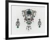 Parure composée d'un pendentif et d'une paire de boucles d'oreille,-null-Framed Giclee Print