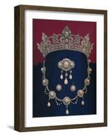 'Parure of Diamonds and Pearls - The Gift of HRH The Prince of Wales', 1863-Robert Dudley-Framed Giclee Print