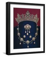 'Parure of Diamonds and Pearls - The Gift of HRH The Prince of Wales', 1863-Robert Dudley-Framed Giclee Print