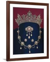 'Parure of Diamonds and Pearls - The Gift of HRH The Prince of Wales', 1863-Robert Dudley-Framed Giclee Print