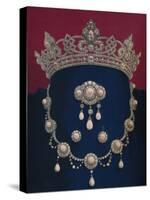'Parure of Diamonds and Pearls - The Gift of HRH The Prince of Wales', 1863-Robert Dudley-Stretched Canvas