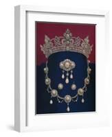 'Parure of Diamonds and Pearls - The Gift of HRH The Prince of Wales', 1863-Robert Dudley-Framed Giclee Print