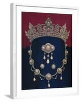 'Parure of Diamonds and Pearls - The Gift of HRH The Prince of Wales', 1863-Robert Dudley-Framed Giclee Print